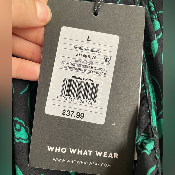 Who What Wear Floral Print A-Line Halter Sleeveless Dress. New With Tags. - Picture 8 of 9